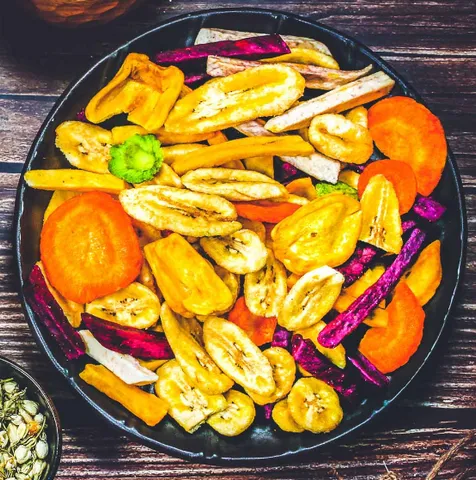 Combo 2 Túi Thập Cẩm Hoa Quả Sấy Giòn L'angfarm Mẫu Mawashi - Snack Healthy Từ Rau Củ Trái Cây Tươi Ngon, 800g