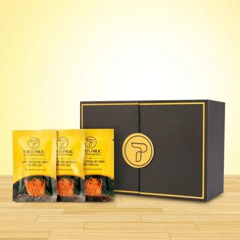 Đông Trùng Hạ Thảo Sấy Khô Thiên Phúc - Quả Thể Chất Lượng Cao Hỗ Trợ Tăng Cường Miễn Dịch và Sức Khỏe - Hộp 20 Gói 1 Gram