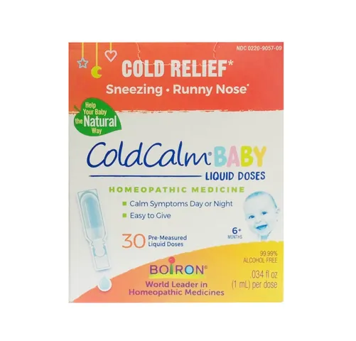 Dung dịch ColdCalm Boiron cho bé từ 6 tháng tuổi - Hỗ trợ giảm triệu chứng cảm lạnh, dễ uống, dạng ống tiện lợi