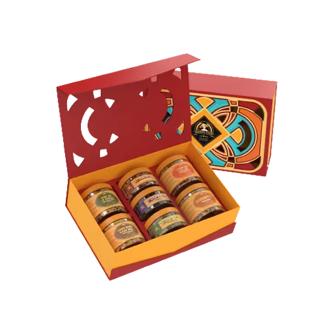 Hộp quà Tết Lộc Xuân 02 Mama's Food - Bộ quà Tết 7 sản phẩm đồ khô chất lượng, món quà ý nghĩa cho năm mới an khang thịnh vượng