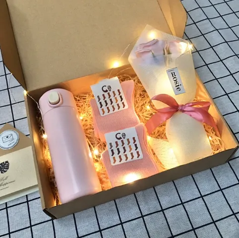 Hộp quà tặng hoa sáp & bình nước giữ nhiệt tri ân thầy cô 20/11 - Set quà ý nghĩa ngày Nhà giáo Việt Nam
