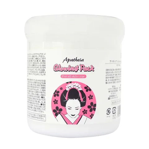Kem Apatheia Glowing Pack 500g - Sữa Dưỡng Trắng Da Nhật Bản, Hỗ Trợ Kích Trắng Da, Dưỡng Ẩm, Làm Mờ Vết Thâm