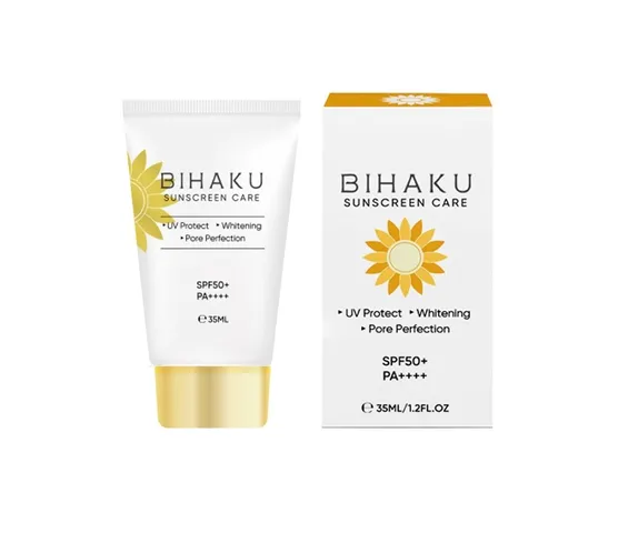 Kem Chống Nắng Bihaku Sunscreen Care SPF 50+ PA++++ - Bảo Vệ Da, Nâng Tone, Dành Cho Da Nhạy Cảm, 35ml