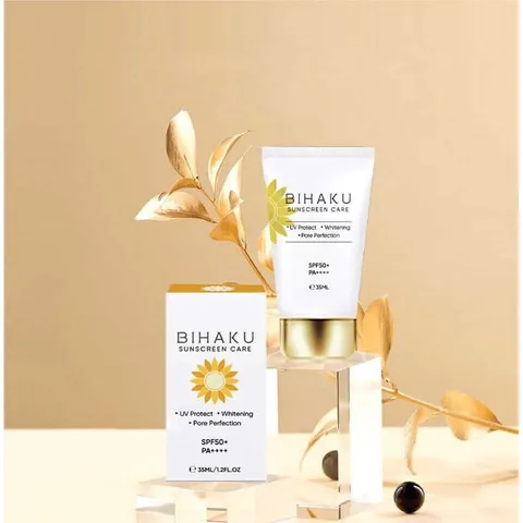 Kem Chống Nắng Bihaku Sunscreen Care SPF 50+ PA++++ - Bảo Vệ Da, Nâng Tone, Dành Cho Da Nhạy Cảm, 35ml