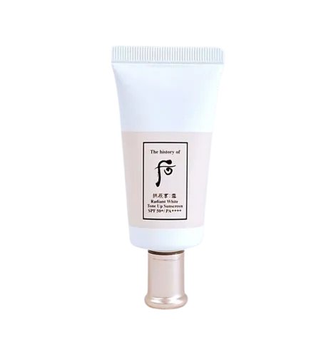 Kem Chống Nắng Whoo Radiant White Tone Up SPF 50+/PA++++ - Dưỡng Trắng, Nâng Tông Da, Chất Kem Mỏng Nhẹ, Không Nhờn Dính