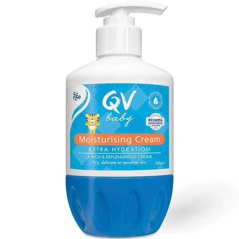 Kem Dưỡng Ẩm Cho Bé Ego QV Baby Moisturising Cream 250g - Chăm Sóc Da Nhạy Cảm, Giúp Da Mềm Mịn, Không Gây Kích Ứng