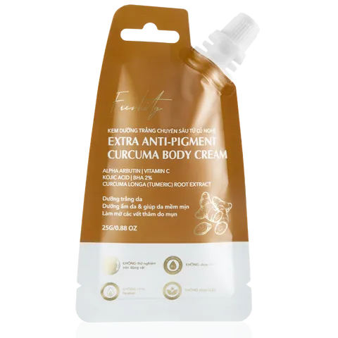 Kem Dưỡng Trắng Toàn Thân Freshity Extra Anti-Pigment Curcuma Body Cream - Giảm Thâm, Dưỡng Da Sáng Mịn Từ Nghệ Tự Nhiên 200g