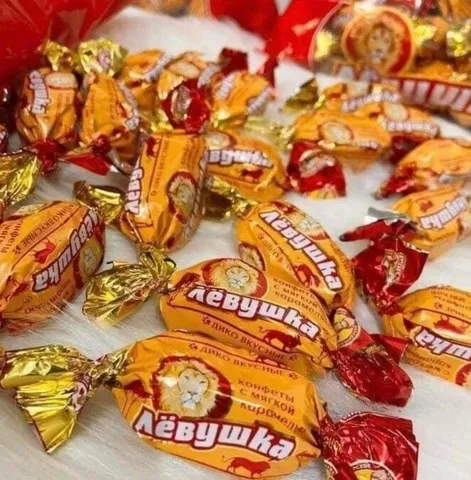 Kẹo Socola Sư Tử Liovushka Nga - Hương Vị Đặc Biệt Với Nhân Sốt Hoa Quả Chua Ngọt, Gói 500g, Quà Tặng Tuyệt Vời