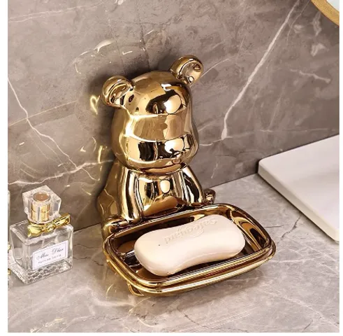 Khay Sứ Decor Đa Năng Hình Gấu Dễ Thương - Trang Trí Nhà Cửa Sang Trọng, Quà Tặng Độc Đáo, Họa Tiết Tinh Xảo