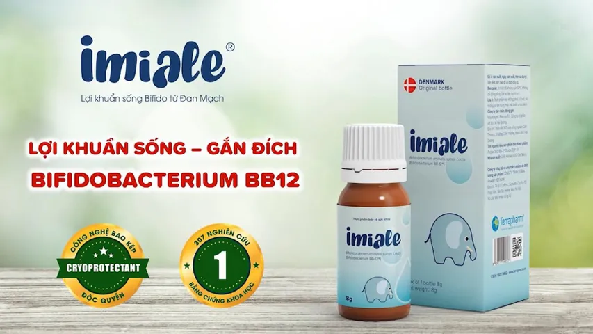 Lợi Khuẩn Sống Imiale Đan Mạch - Hỗ Trợ Trẻ Biếng Ăn Tăng Hấp Thụ, Tăng Cường Đề Kháng và Miễn Dịch 8g