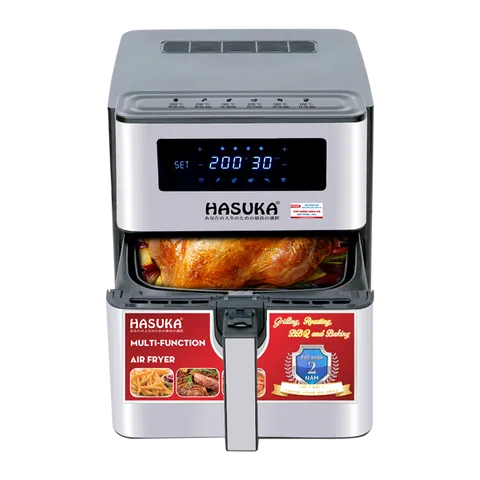 Nồi Chiên Không Dầu Hasuka HSK-399 8L - Công Nghệ Chiên Lưu Thông Không Khí 360 Độ, An Toàn, Tiện Lợi, Giảm 85% Chất Béo