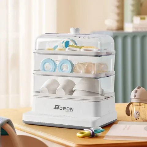 Nồi Hấp Điện Đa Năng 3 Tầng Doron 20 Lít - Dung Tích Lớn, Tiết Kiệm Thời Gian Nấu Nướng, Phù Hợp Hấp Nhiều Loại Thực Phẩm