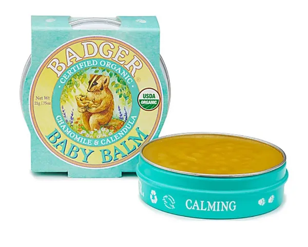 Sáp Dưỡng Da Em Bé Hữu Cơ Badger Baby Balm 56g - Giàu Dưỡng Chất, An Toàn, Ngừa Hăm Tã, Dưỡng Ẩm Cho Da Mịn Màng, Thân Thiện Với Da Bé