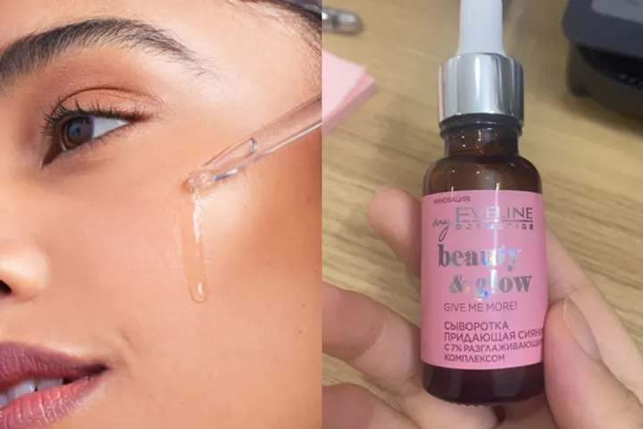 Serum Dưỡng Ẩm Eveline Give Me More Beauty & Glow - Tăng Cường Độ Ẩm, Phục Hồi Da, Phù Hợp Mọi Loại Da - 18ml
