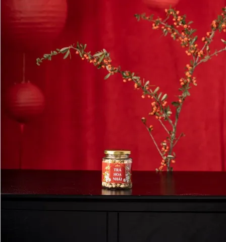 Set quà Tết Saffron Jahan 0.5g và trà hoa nhài, cúc - Quà tặng sức khỏe cho người thân, bạn bè, đối tác