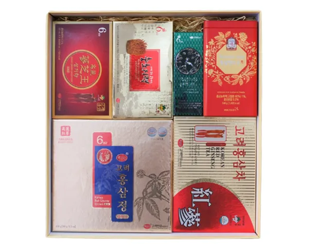 Set Quà Tết Sức Khỏe Hồng Sâm Hàn Quốc PS54-2500 - Hộp Quà Cao Cấp Ý Nghĩa Mang Lại Sức Khỏe Dồi Dào, Sang Trọng
