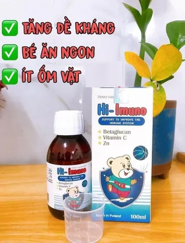 Siro Hi-Imuno Tăng Đề Kháng Cho Trẻ Từ 1 Tuổi - Hỗ Trợ Miễn Dịch, Vị Ngọt Dễ Uống, 100ml