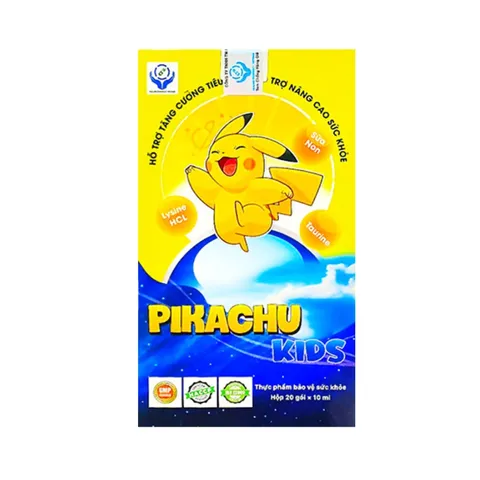 Siro Pikachu Kids Hỗ Trợ Bé Ăn Ngon - Vitamin Tổng Hợp Tăng Cường Đề Kháng và Tiêu Hóa Cho Trẻ Em
