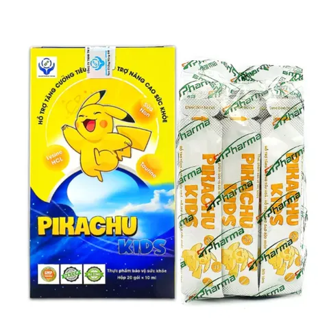 Siro Pikachu Kids Hỗ Trợ Bé Ăn Ngon - Vitamin Tổng Hợp Tăng Cường Đề Kháng và Tiêu Hóa Cho Trẻ Em