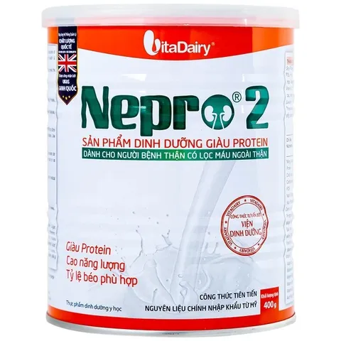 Sữa Bột Nepro 2 Vitadairy - Dinh Dưỡng Protein Cao Cho Người Bị Thận - Bổ Sung Vitamin & Khoáng Chất, Hỗ Trợ Khỏe Mạnh