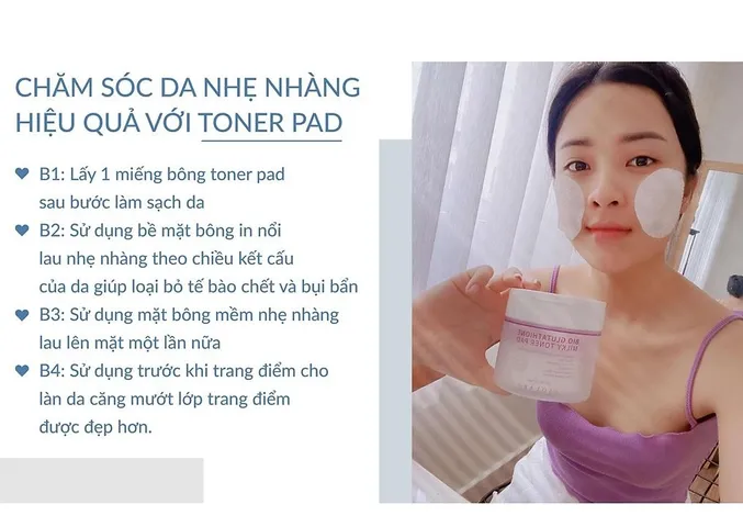 Toner Pad Usolab Bio Glutathione Milky - Hỗ trợ thu nhỏ lỗ chân lông, làm sạch và dưỡng ẩm da hiệu quả, 4 trong 1 70 miếng