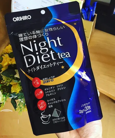 Trà Giảm Cân Ban Đêm Orihiro Night Diet Tea Nhật Bản - Hỗ Trợ Thải Độc, Cải Thiện Giấc Ngủ - 20 Gói Gọn Nhẹ, Dễ Dàng Sử Dụng