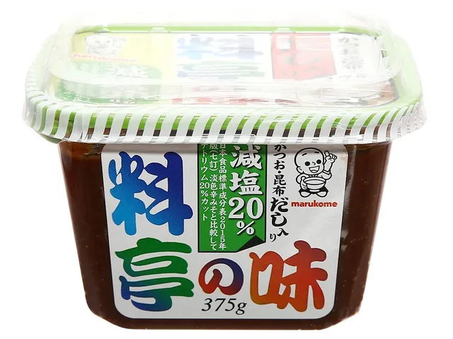 Tương Miso Dashi Marukome Giảm Muối 375g - Hương Vị Thơm Ngon, Đậm Đặc Thích Hợp Cho Người Ăn Nhạt