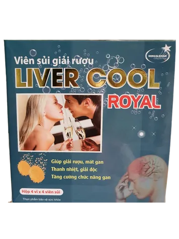Viên Sủi Giải Rượu Liver Cool Royal - Hỗ Trợ Thanh Nhiệt, Mát Gan, Dễ Dàng Sử Dụng Sau Buổi Nhậu, Thảo Mộc Lành Tính
