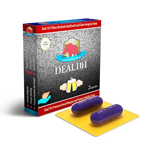 Viên Uống Hỗ Trợ Giải Rượu DEAL 101 - Bảo Vệ Gan, Giảm Tác Hại Đồ Uống Có Cồn, FDA Chứng Nhận, Dễ Uống Sau Nhậu
