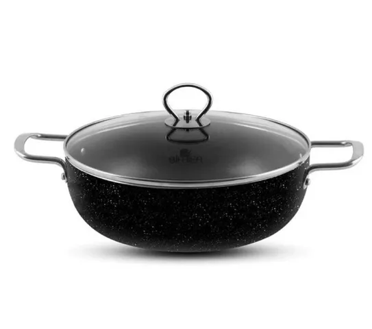 Nồi Bếp Từ Vân Đá Smartcook Elmich SM-5552KMB 26cm - Hợp Kim Nhôm Nấu Nhanh, Chống Dính, Đáy Từ, Đa Năng Cho Mọi Loại Bếp