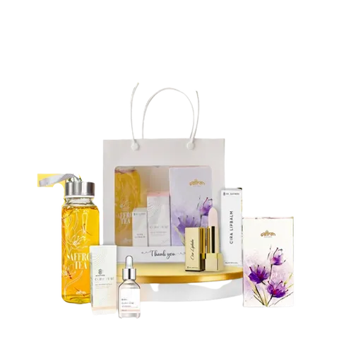 Set Quà Tặng Saffron Việt Nam - Son Dưỡng Cira Lipbalm + Serum + Nhụy Hoa Nghệ Tây - Quà Tặng Sức Khỏe Phụ Nữ Ý Nghĩa
