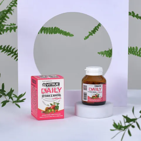 Viên Vitamin Tổng Hợp Dành Cho Nữ Vitrue Daily Vitamin & Mineral 60 Viên - Bổ Sung Vitamin & Khoáng Chất Thiết Yếu, Tăng Cường Sức Khỏe