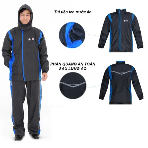 Áo Mưa Bộ Phản Quang Rando For Men ASNM-38 - Chống Thấm, Giữ Ấm, Thiết Kế Trẻ Trung, Dành Cho Mọi Thời Tiết Khắc Nghiệt