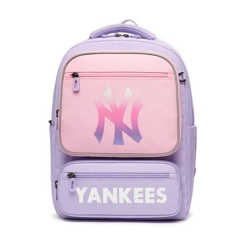 Balo Trẻ Em MLB Mega New York Yankees Tím Pastel 7ABK0012N-50LDL Kèm Túi Tote - Dành Cho Bé Trai và Bé Gái