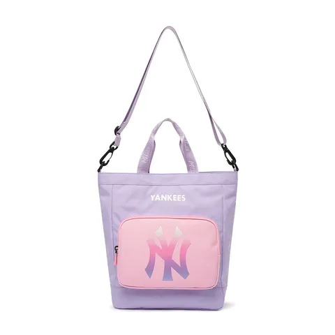 Balo Trẻ Em MLB Mega New York Yankees Tím Pastel 7ABK0012N-50LDL Kèm Túi Tote - Dành Cho Bé Trai và Bé Gái