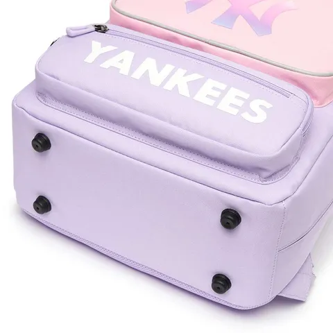 Balo Trẻ Em MLB Mega New York Yankees Tím Pastel 7ABK0012N-50LDL Kèm Túi Tote - Dành Cho Bé Trai và Bé Gái