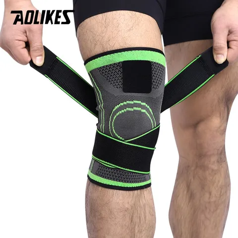 Băng Cuốn Hỗ Trợ Bảo Vệ Đầu Gối Aolikes 7720 - Giảm Chấn Thương Khi Tập GYM, Co Giãn Tốt, Thoáng Khí, Dành Cho Thể Thao Nặng