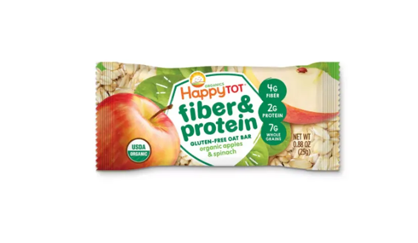 Bánh Ngũ Cốc Hữu Cơ Happy Tot - Thanh Bổ Sung Chất Xơ & Protein Từ Yến Mạch - Thực Phẩm Dinh Dưỡng Cho Bé 125g
