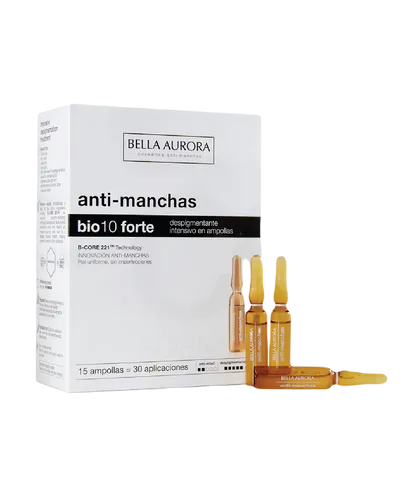 Serum Bella Aurora Bio10 Forte - Hỗ trợ sáng da & giảm sắc tố, chống oxy hóa hiệu quả, cải thiện đốm sắc tố da, 15 ống x 2ml