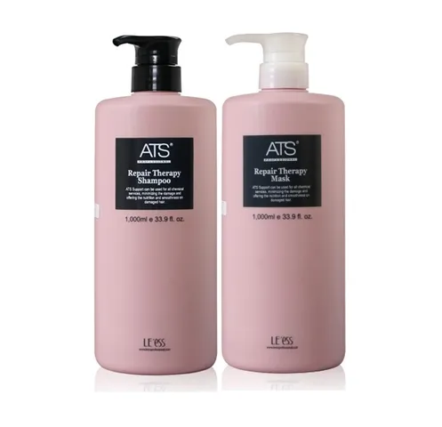 Bộ Dầu Gội Xả ATS Repair Therapy 1000ml - Hỗ Trợ Phục Hồi Tóc Khô Yếu, Cấp Ẩm, Làm Sạch, Dưỡng Bóng Mượt Chuyên Nghiệp