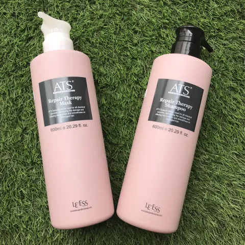 Bộ Dầu Gội Xả ATS Repair Therapy 1000ml - Hỗ Trợ Phục Hồi Tóc Khô Yếu, Cấp Ẩm, Làm Sạch, Dưỡng Bóng Mượt Chuyên Nghiệp