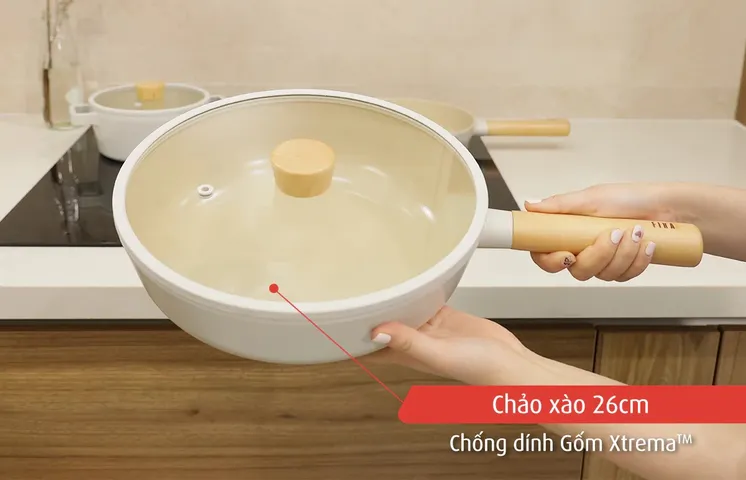 Bộ Nồi Chảo Neoflam Fika IH 5 Món - Chất Liệu Nhôm Cao Cấp, Gốm Chống Dính Xtrema, An Toàn Cho Sức Khỏe