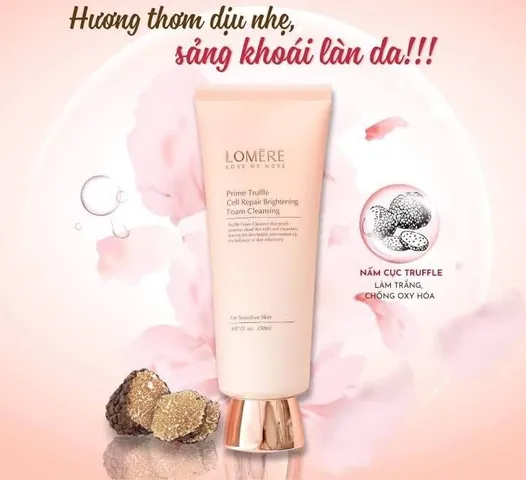 Bộ Dưỡng Trắng Da Lomere 5 Món - Sữa Rửa Mặt, Nước Cân Bằng, Tinh Chất, Kem Dưỡng, Mặt Nạ - Cấp Ẩm, Mờ Nám, Phục Hồi Da Tươi Sáng