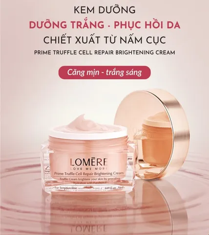 Bộ Dưỡng Trắng Da Lomere 5 Món - Sữa Rửa Mặt, Nước Cân Bằng, Tinh Chất, Kem Dưỡng, Mặt Nạ - Cấp Ẩm, Mờ Nám, Phục Hồi Da Tươi Sáng