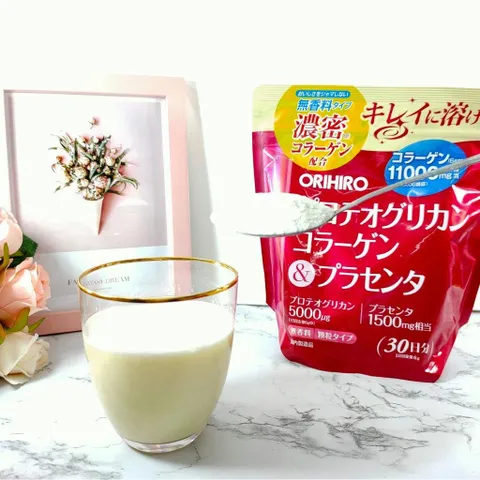 Bột Collagen Proteoglycan Nhau Thai Heo Orihiro 11000mg - Giúp Da Căng Mịn, Trẻ Hóa & Hỗ Trợ Tóc Khỏe Mạnh