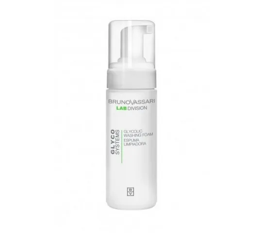 Bọt Rửa Mặt Bruno Vassari Glycolic System 150ml - Sạch Nhờn, Tái Tạo Da, Dưỡng Ẩm, Giảm Nếp Nhăn, Phù Hợp Mọi Loại Da