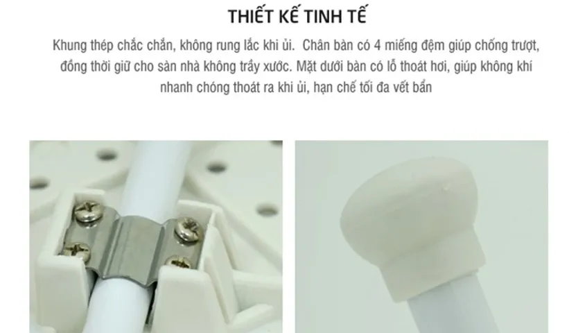 Cầu Là Thấp Ủi Quần Áo Lock&Lock P-1115 - Bàn Là Hơi Nước Tiện Dụng, Thiết Kế Nhỏ Gọn và Chống Trơn Trượt