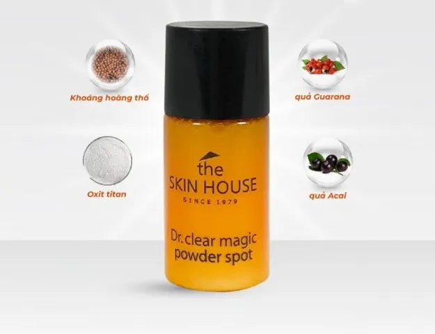 Chấm Mụn The Skin House Dr. Clear Magic Powder Spot 7ml - Sản Phẩm Chăm Sóc Da Mụn, Giảm Viêm, Làm Khô Mụn Hiệu Quả