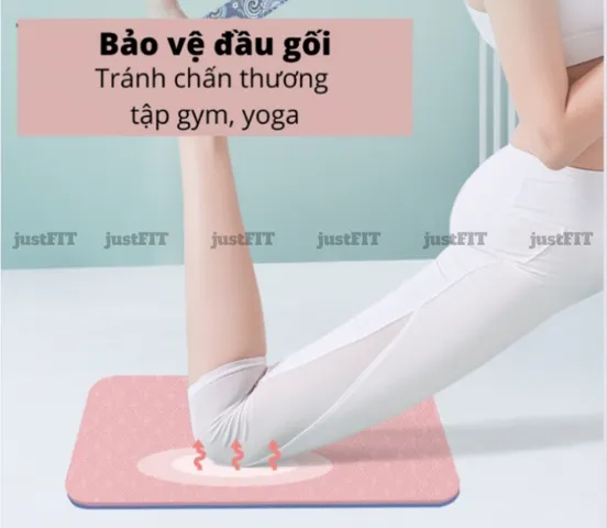 Combo 10 Đệm Lót Đỡ Đầu Gối Tập Yoga và Plank Justfit - Bảo Vệ Đầu Gối, Siêu Nhẹ, Dễ Dàng Mang Theo