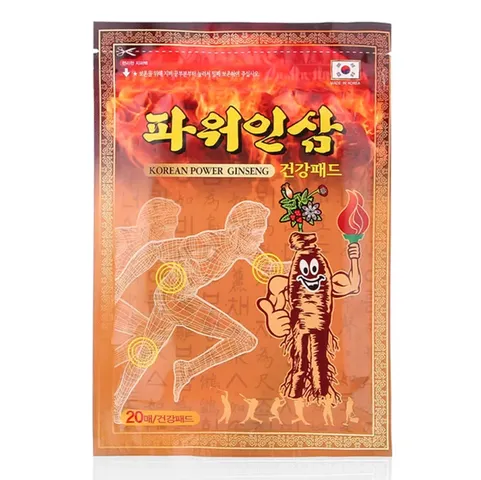 Combo 4 Túi Cao Dán Hồng Sâm Korean Power Ginseng - Hỗ Trợ Giảm Đau Cơ Xương Khớp, An Toàn, Hiệu Quả